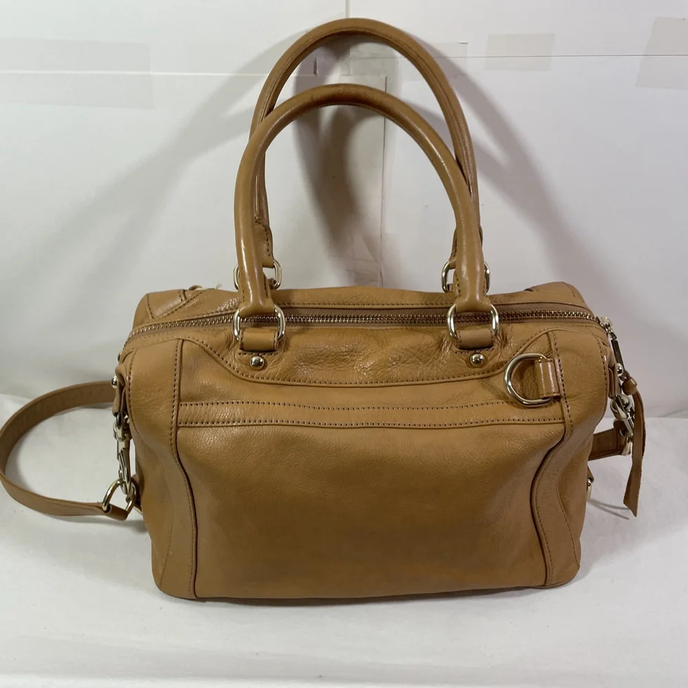 Rebecca Minkoff Morning After Bag MAB Caramel Leather Tote Satchel Crossbody